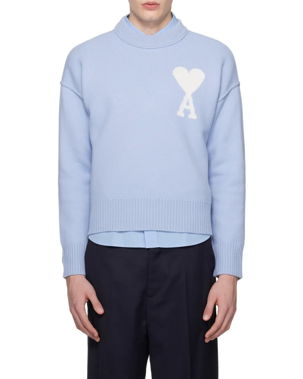 Logo Intarsia Crewneck Jumper