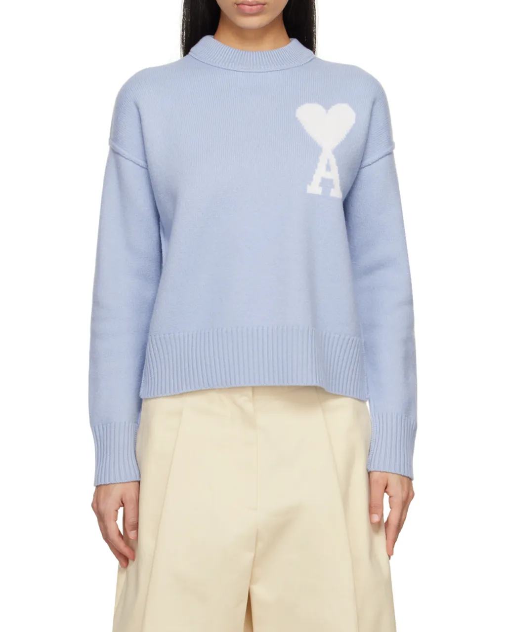 Logo Intarsia Crewneck Jumper