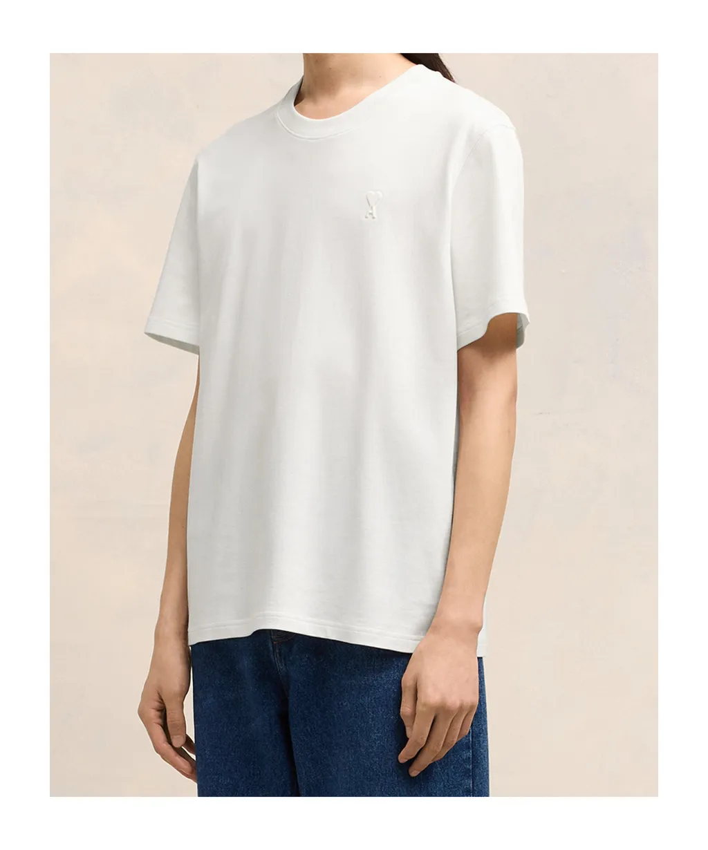 Logo Embossed Crewneck T-Shirt