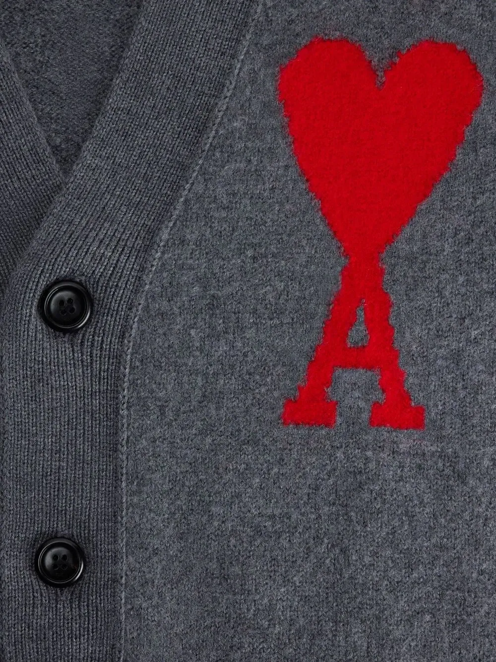 Ami De Coeur Intarsia-Knitted Cardigan