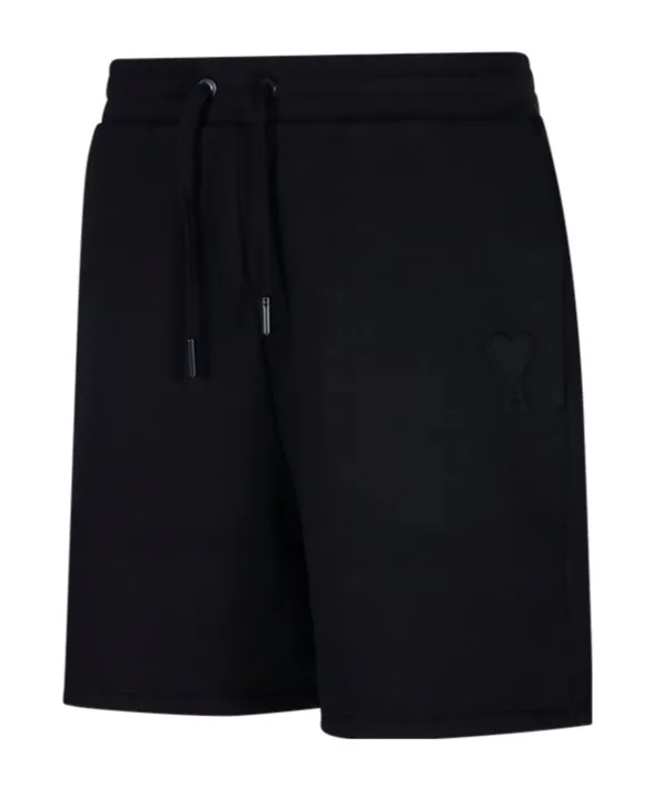 Ami De Coeur Logo Embossed Drawstring Shorts