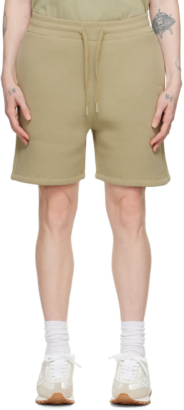 Logo Embroidered Drawstring Knitted Shorts