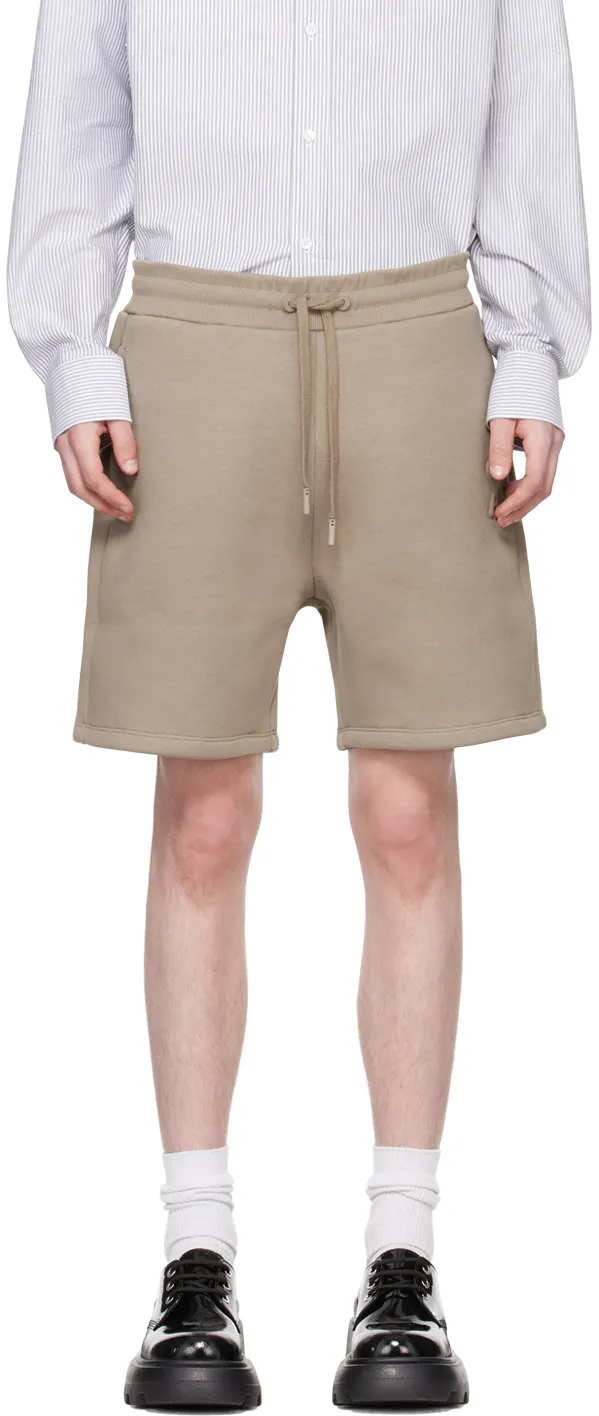 Logo Embossed Drawstring Shorts