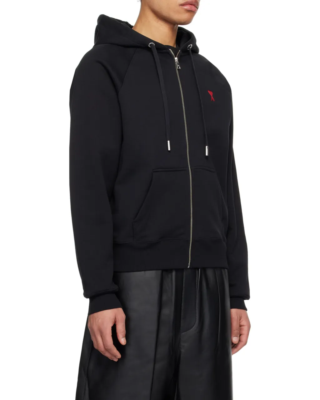 Ami De Coeur Logo Embroidered Zip-Up Hoodie