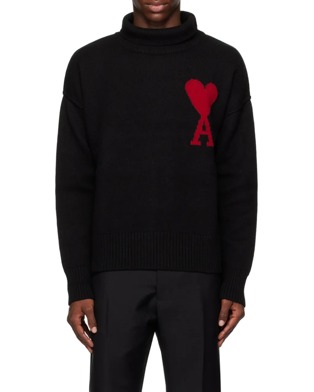 Roll-Neck Knitted Jumper