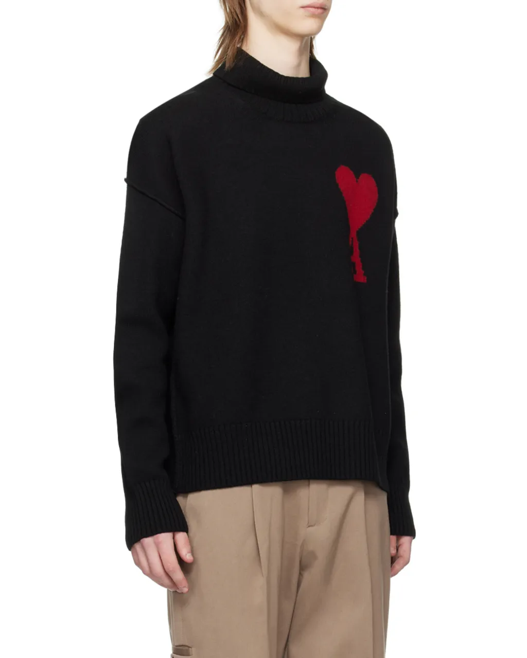 Roll-Neck Knitted Jumper
