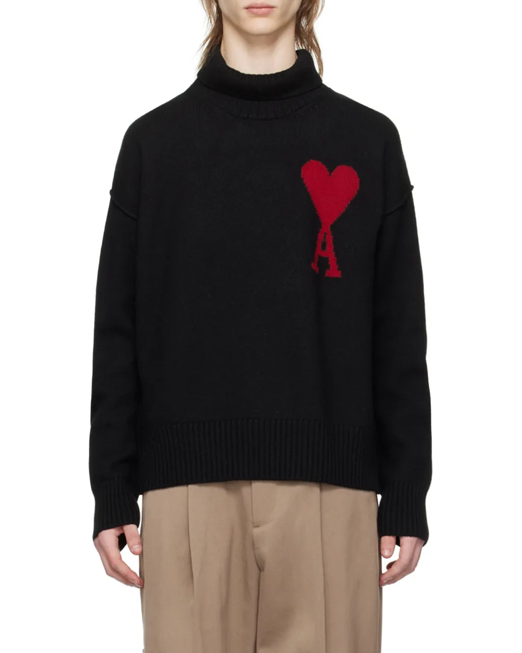 Roll-Neck Knitted Jumper