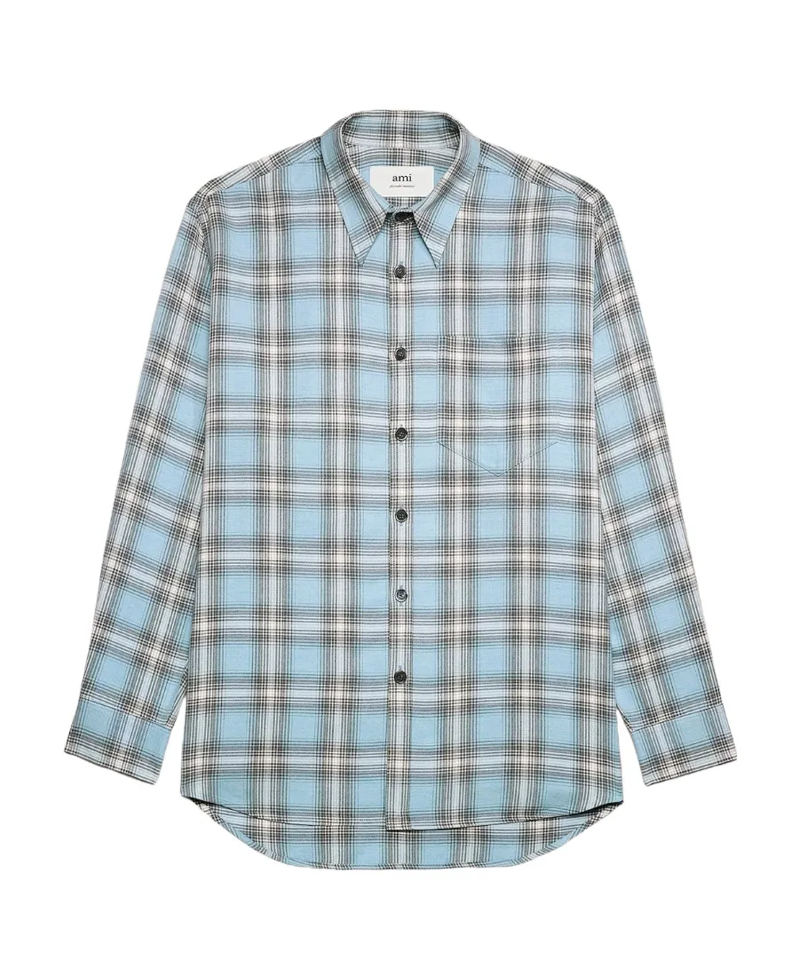 Checked Long-Sleeved Shirt