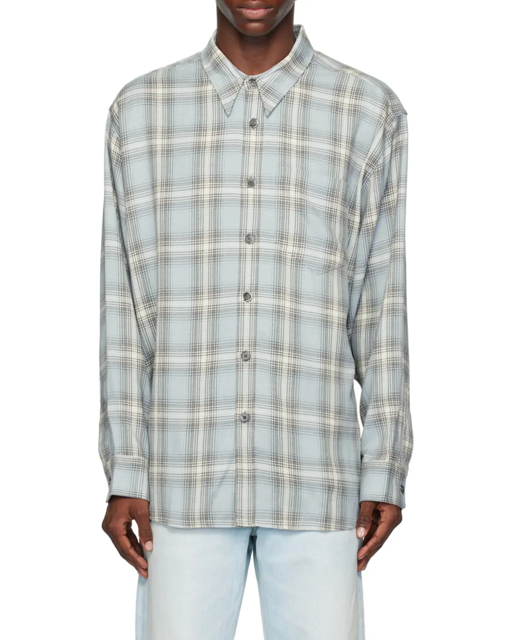 Checked Long-Sleeved Shirt
