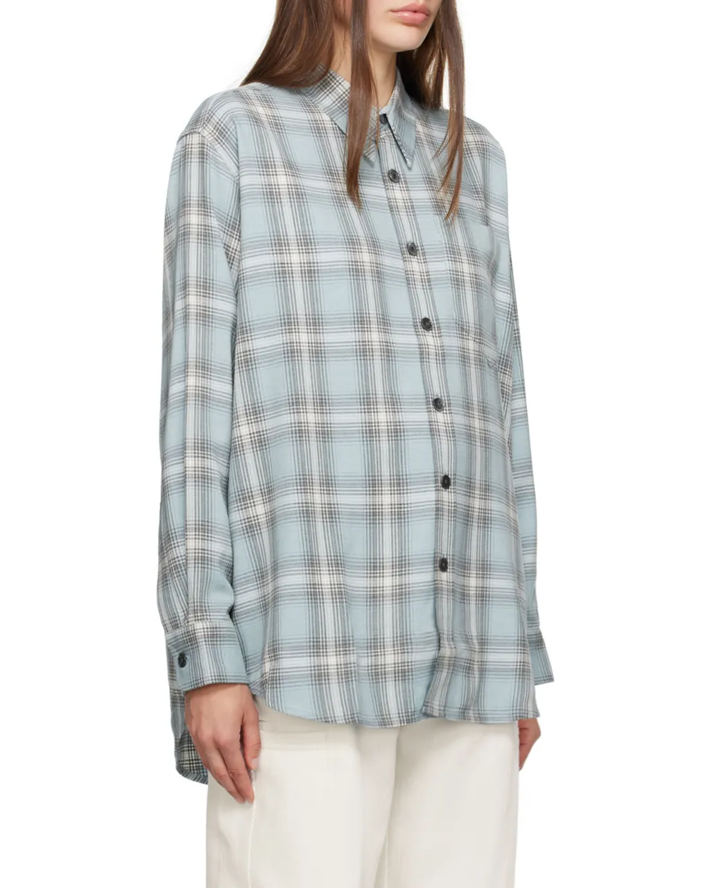 Checked Long-Sleeved Shirt