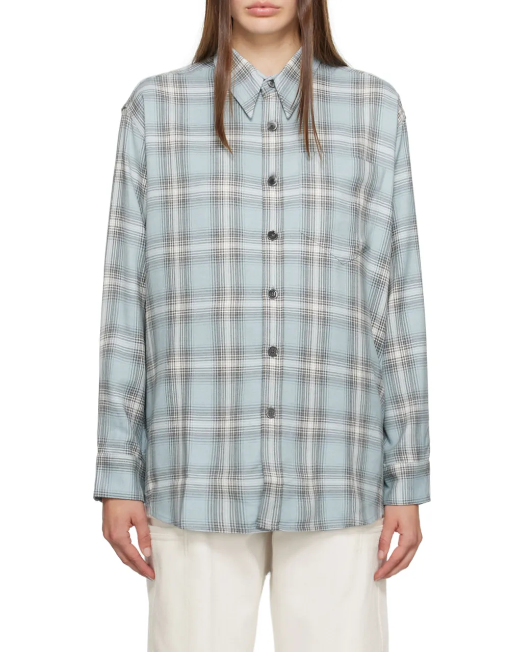Checked Long-Sleeved Shirt