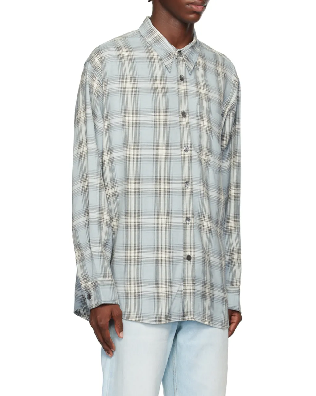 Checked Long-Sleeved Shirt