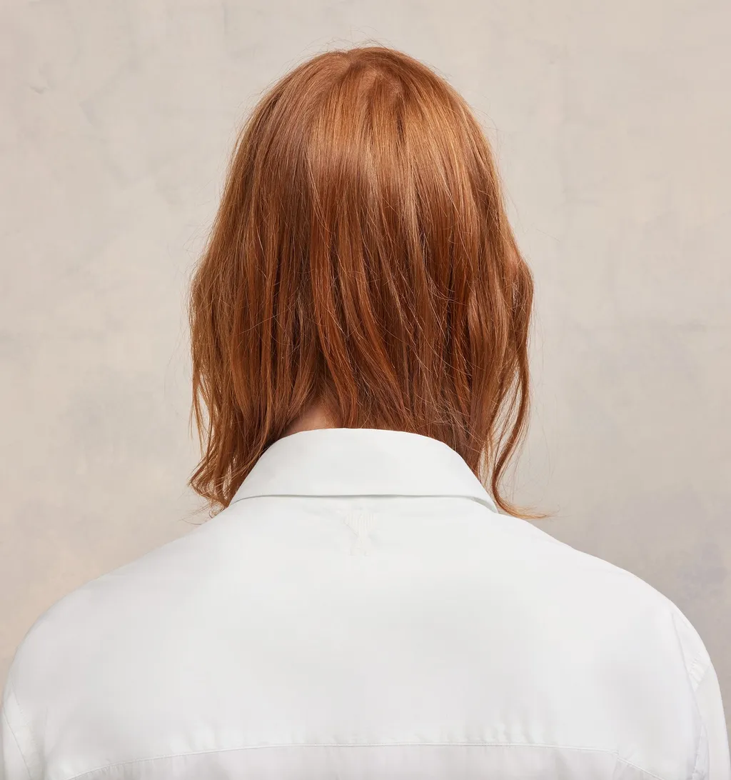 Curved Hem Long-Sleeved Shirt