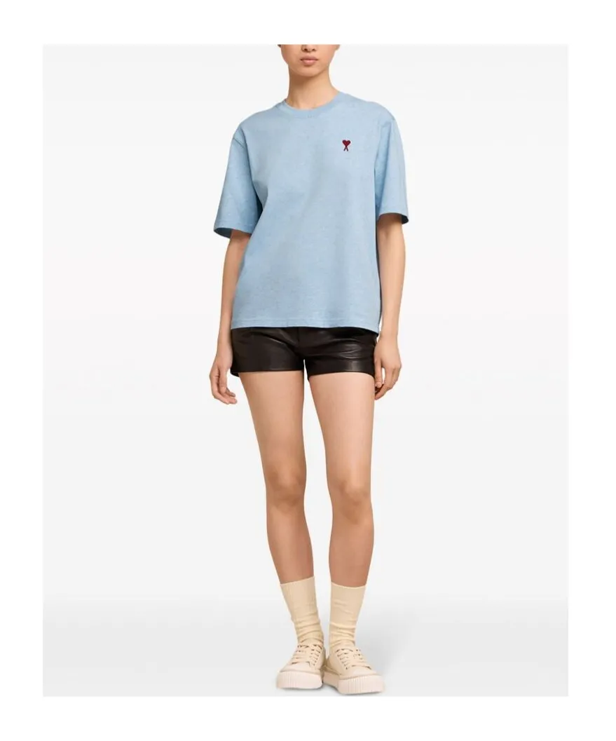 Ami De Coeur Logo Embroidered Crewneck T-Shirt