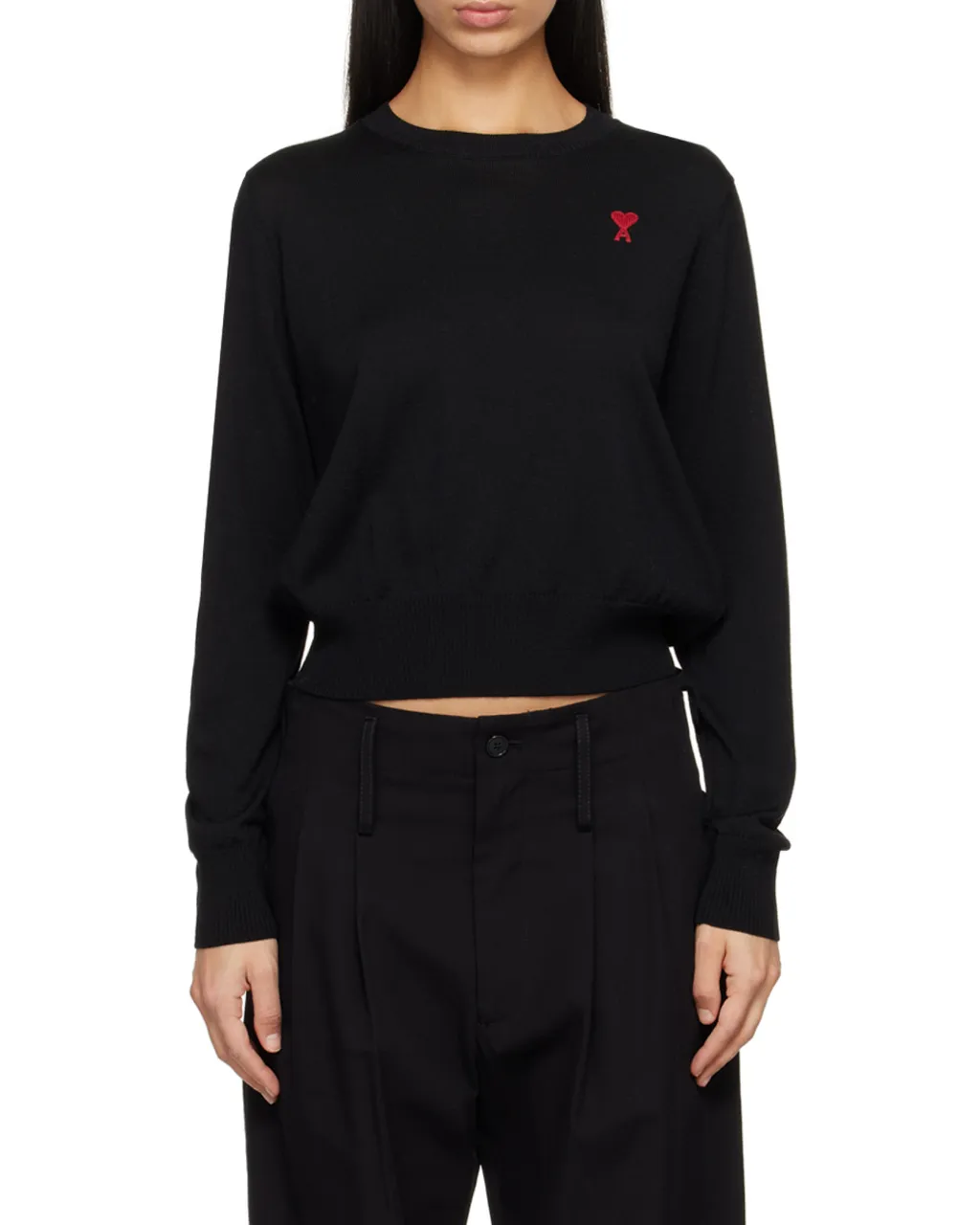 Logo Embroidered Crewneck Jumper