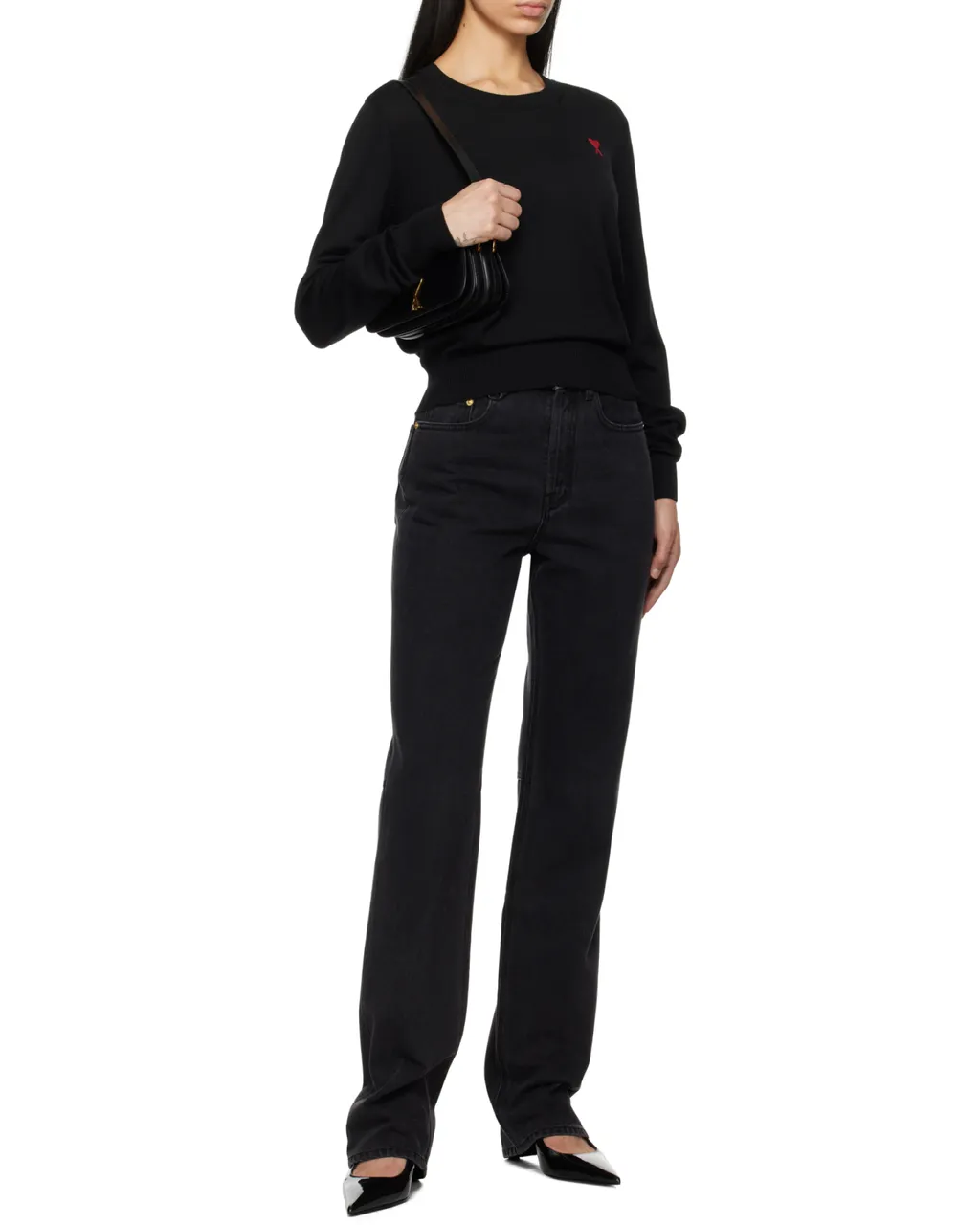Logo Embroidered Crewneck Jumper