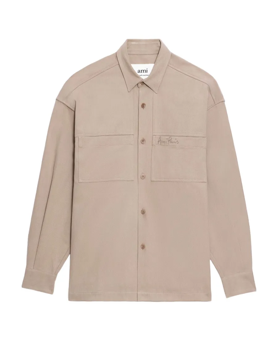 Logo Embroidered Buttoned Shirt