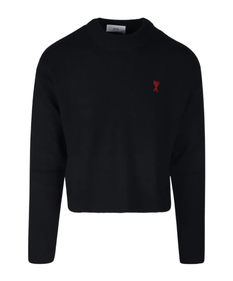 Ami De Coeur Logo Embroidered Knitted Jumper