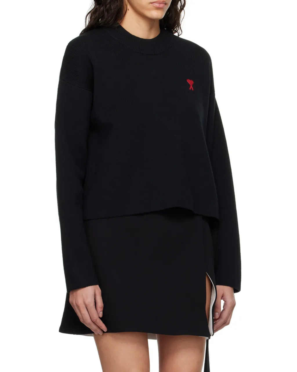 Ami De Coeur Logo Embroidered Knitted Jumper