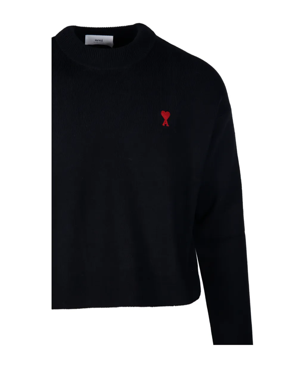 Ami De Coeur Logo Embroidered Knitted Jumper