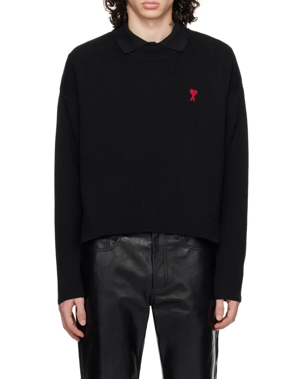 Ami De Coeur Logo Embroidered Knitted Jumper