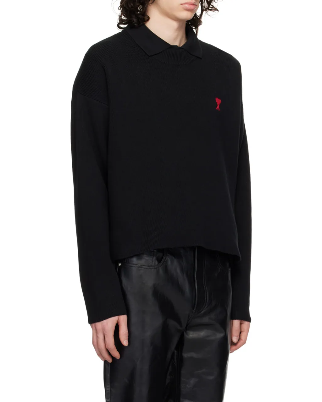 Ami De Coeur Logo Embroidered Knitted Jumper