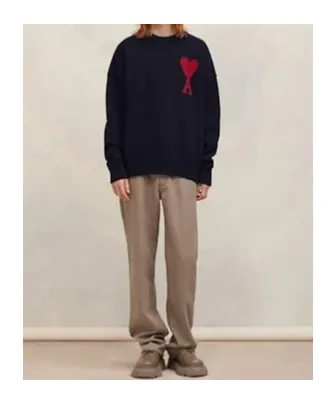 Ami De Coeur Crewneck Long-Sleeved Jumper