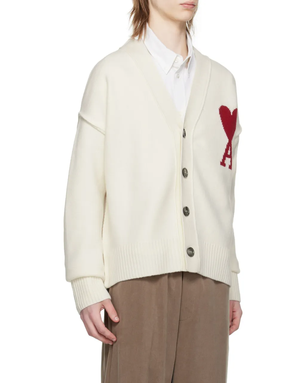 V-Neck Knitted Buttoned Cardigan