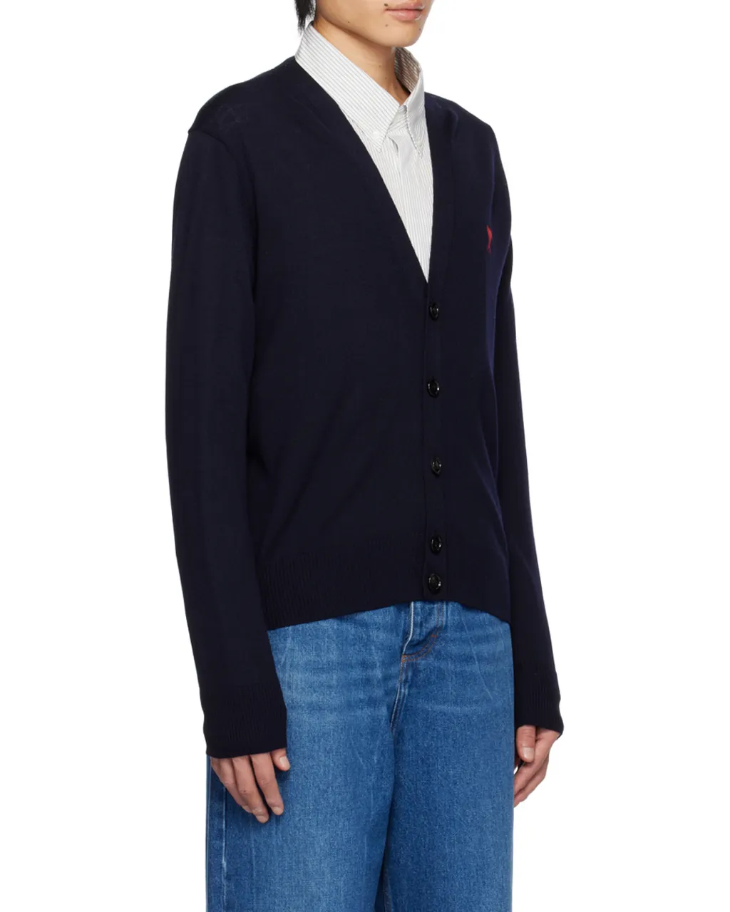 Ami De Coeur Logo Embroidered Buttoned Cardigan