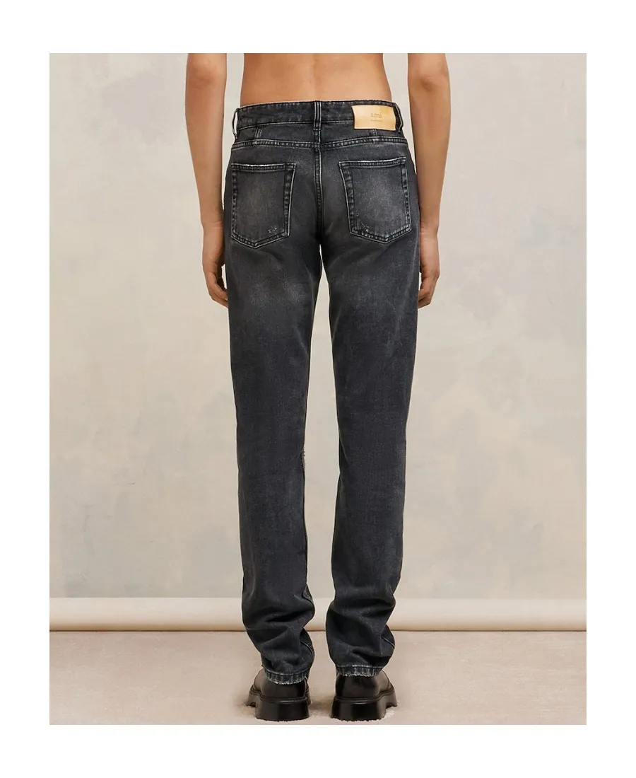 Logo-Patch Straight Leg Jeans