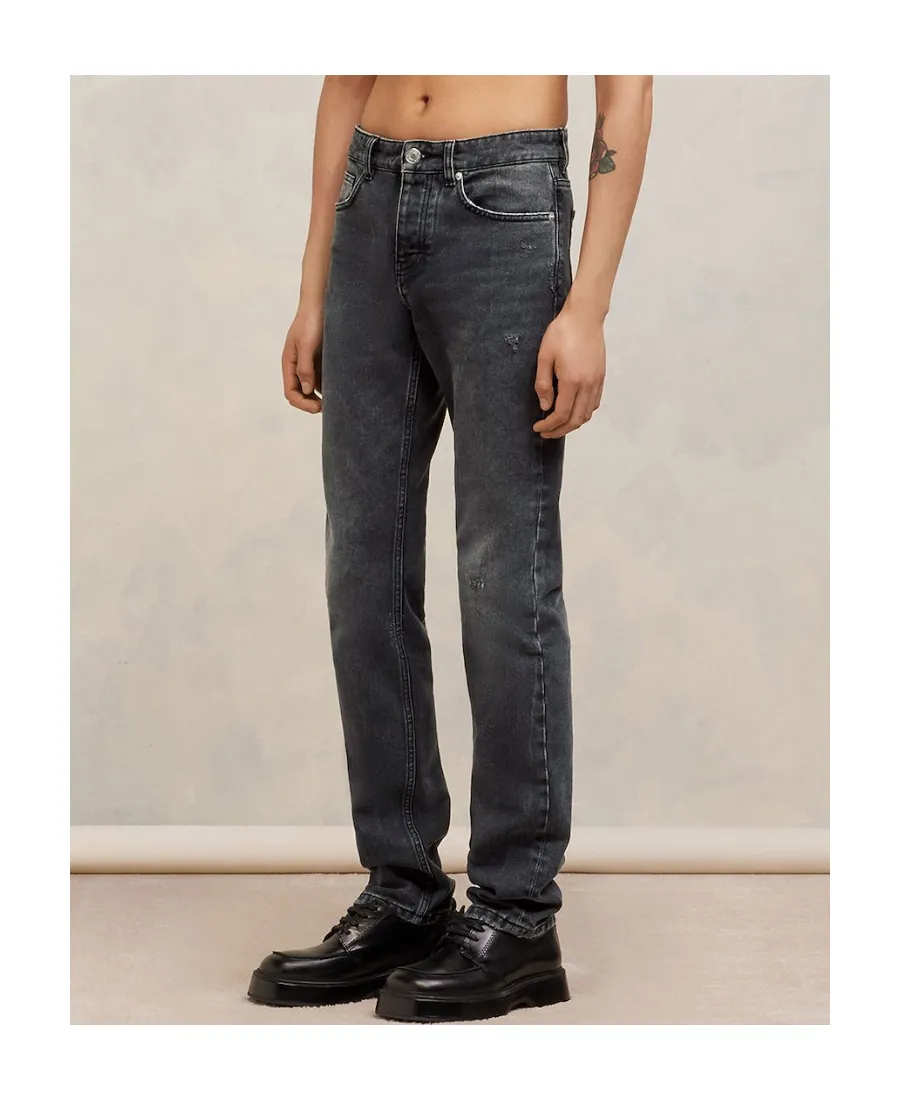 Logo-Patch Straight Leg Jeans