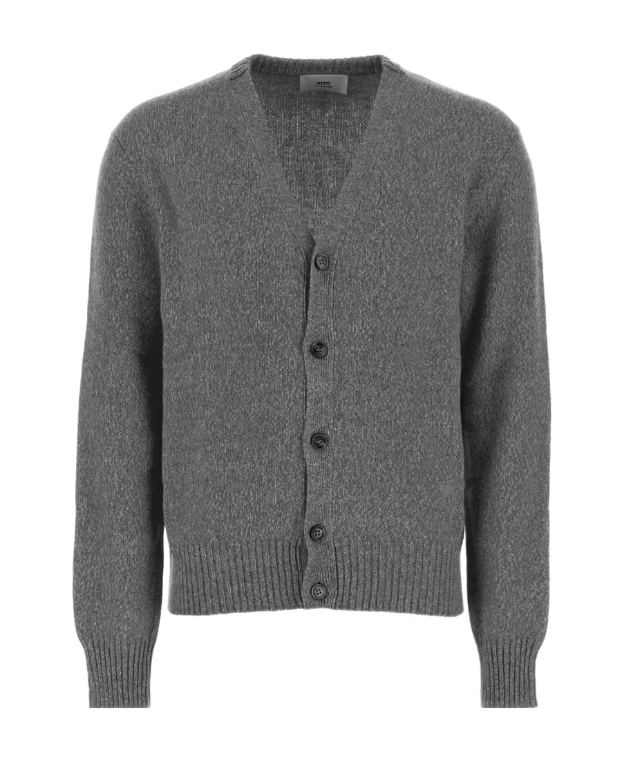 Ami De Coeur V-Neck Buttoned Cardigan