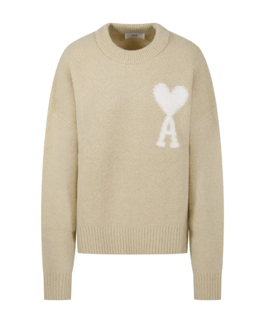 Ami De Coeur Logo Intarsia Knit Jumper