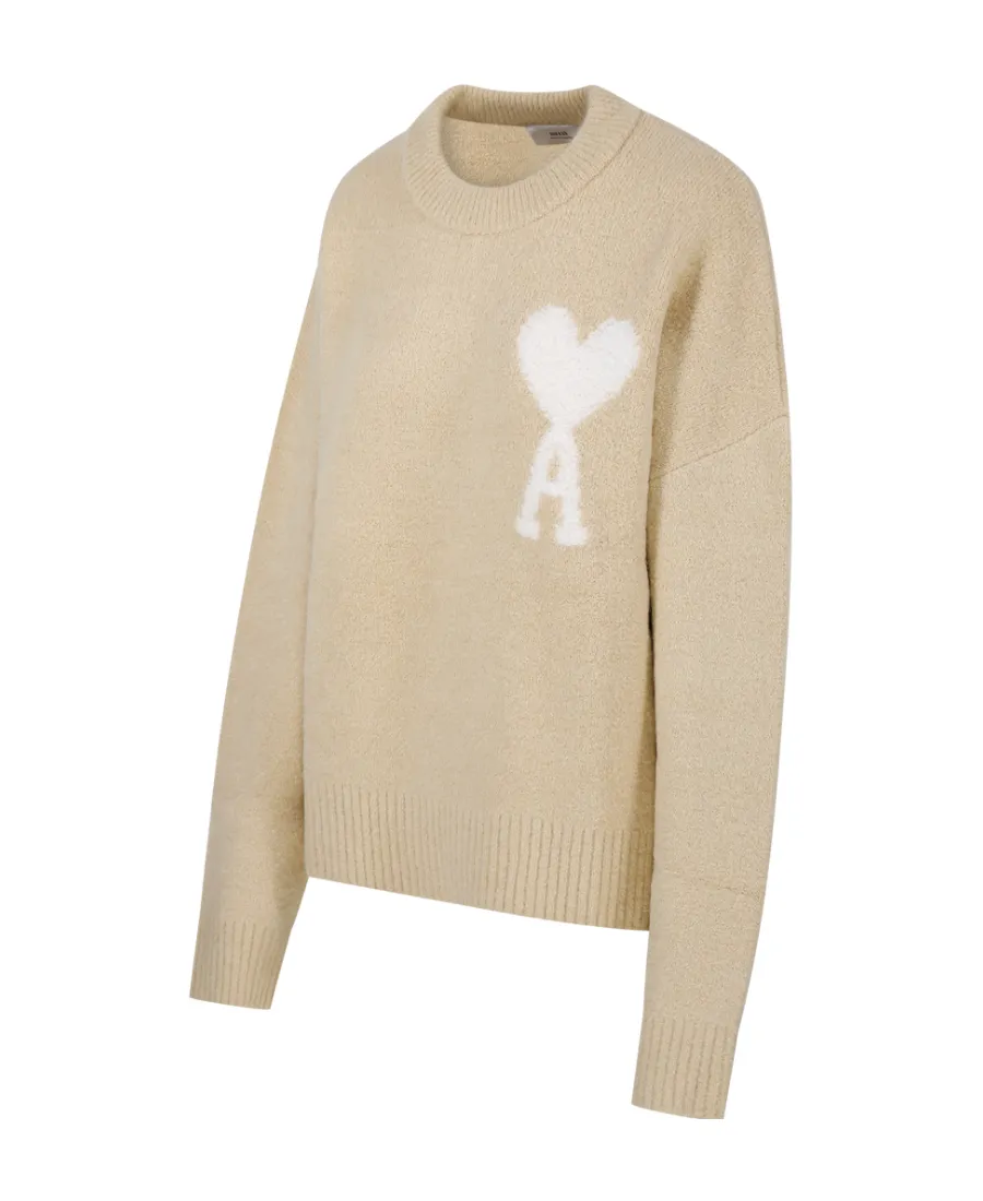Ami De Coeur Logo Intarsia Knit Jumper
