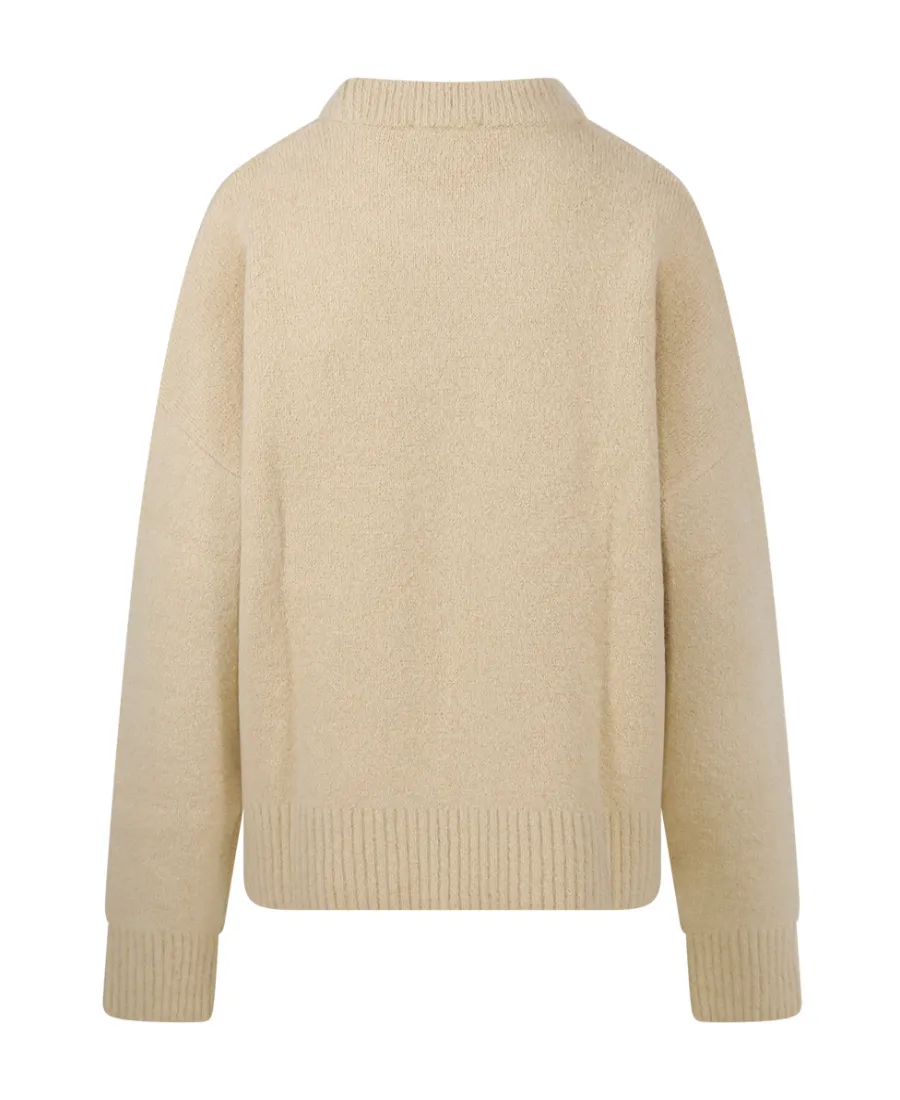 Ami De Coeur Logo Intarsia Knit Jumper