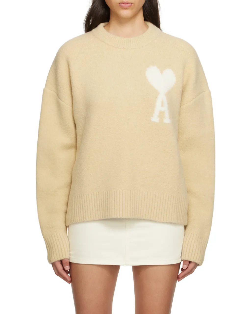 Ami De Coeur Logo Intarsia Knit Jumper