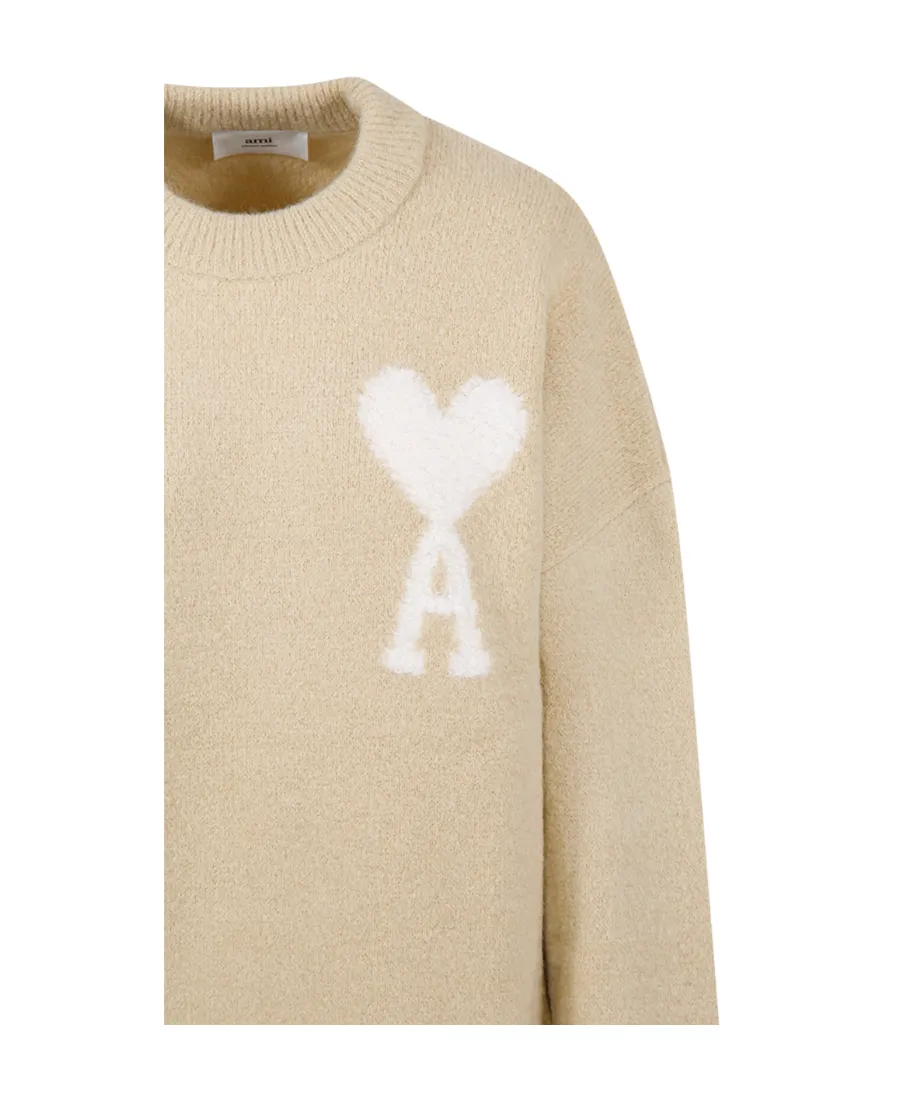 Ami De Coeur Logo Intarsia Knit Jumper