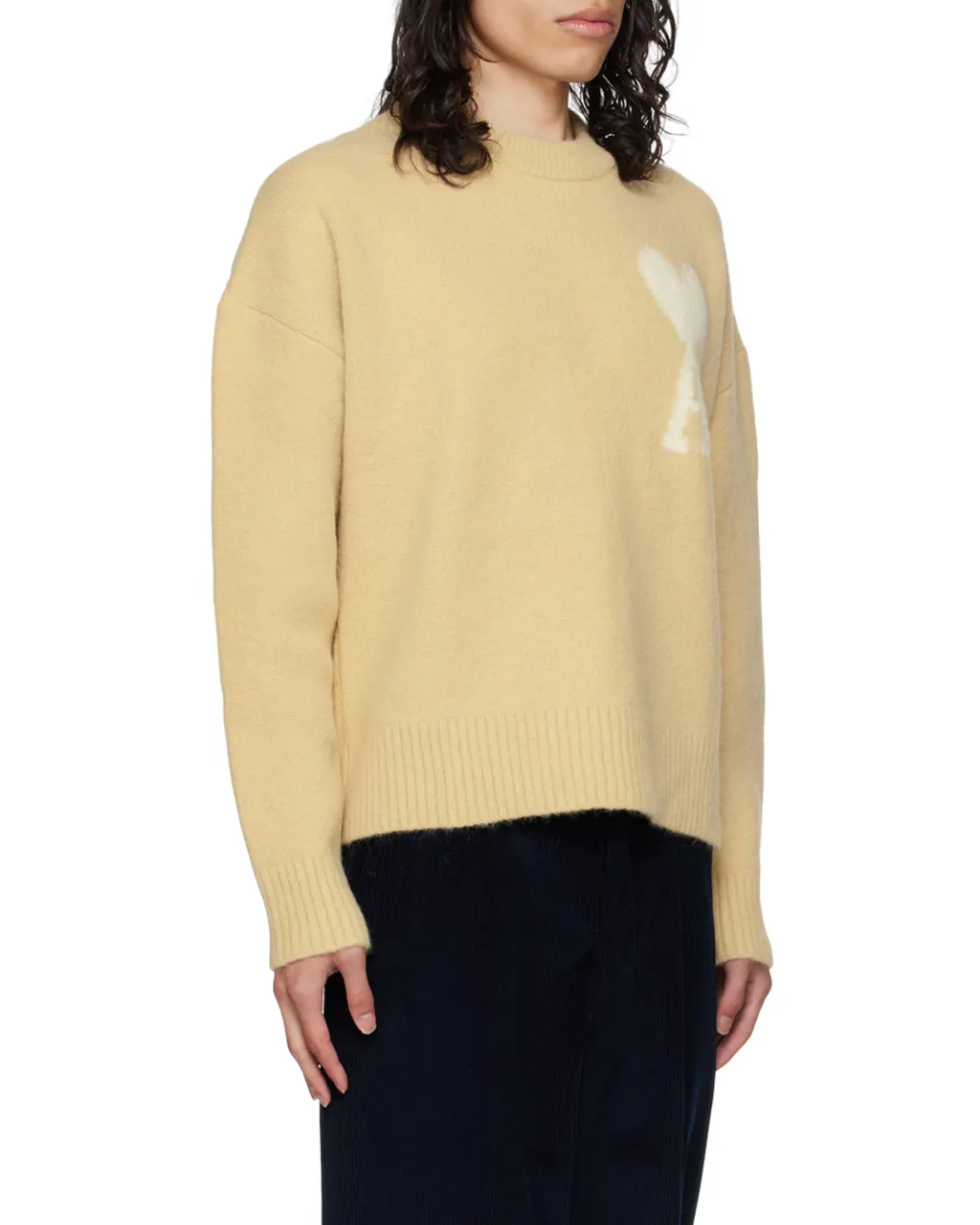 Ami De Coeur Logo Intarsia Knit Jumper