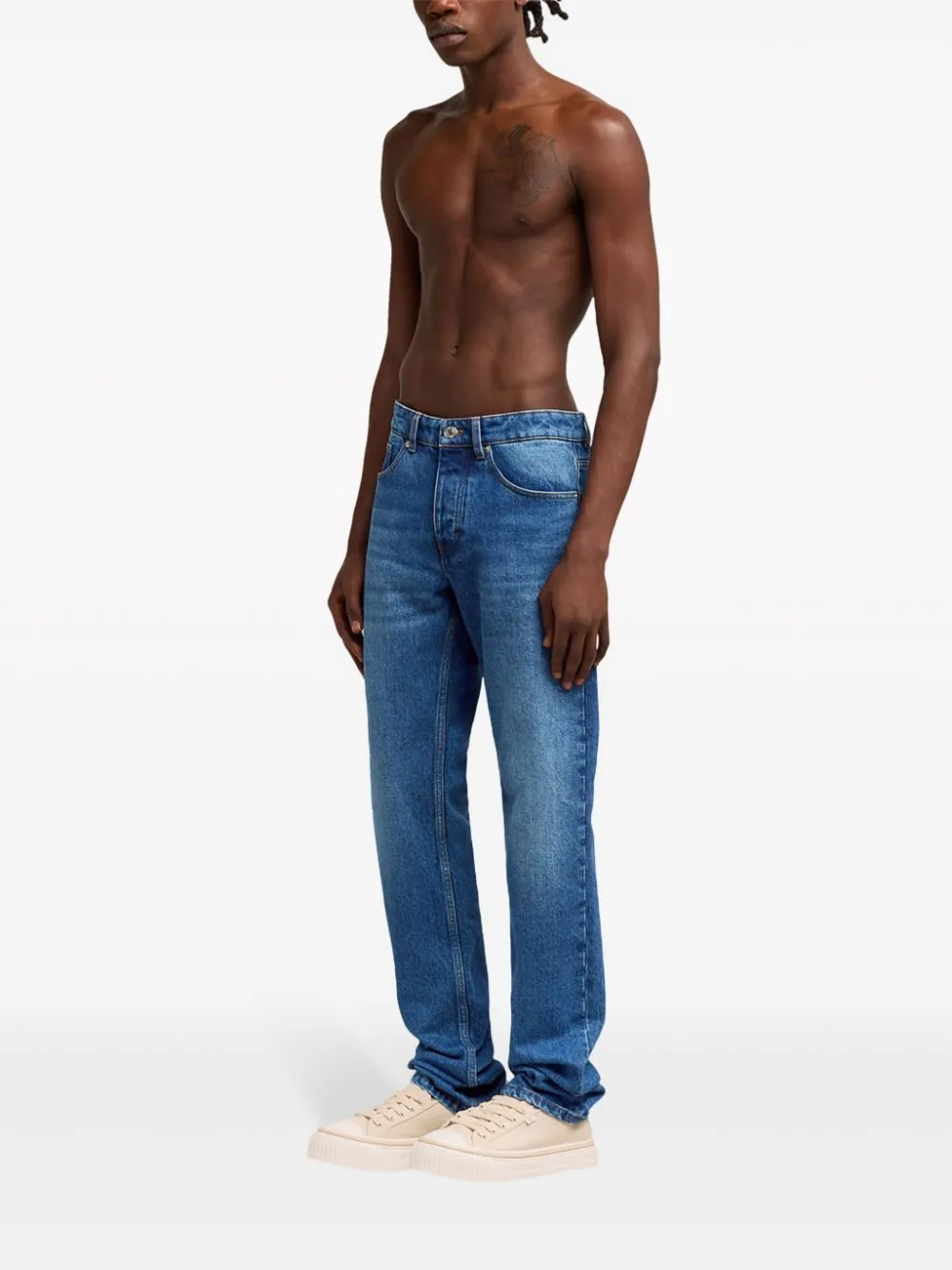Logo Patch Classic Fit Jeans