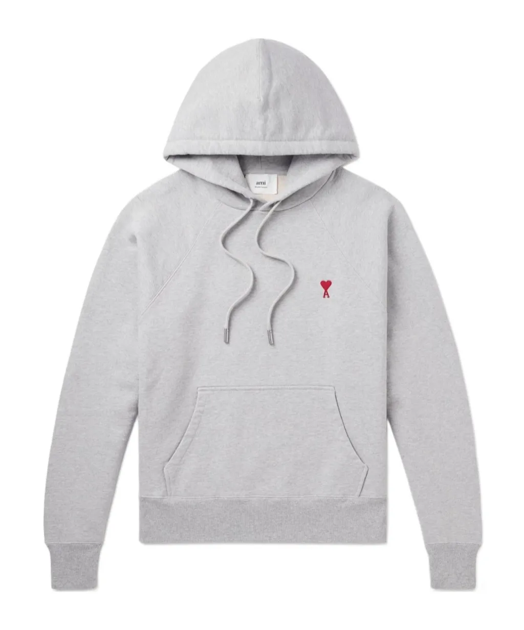 Logo Embroidered Drawstring Hoodie