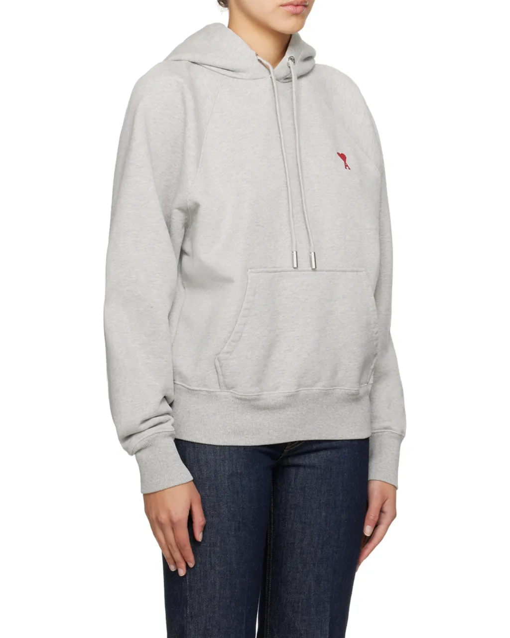 Logo Embroidered Drawstring Hoodie