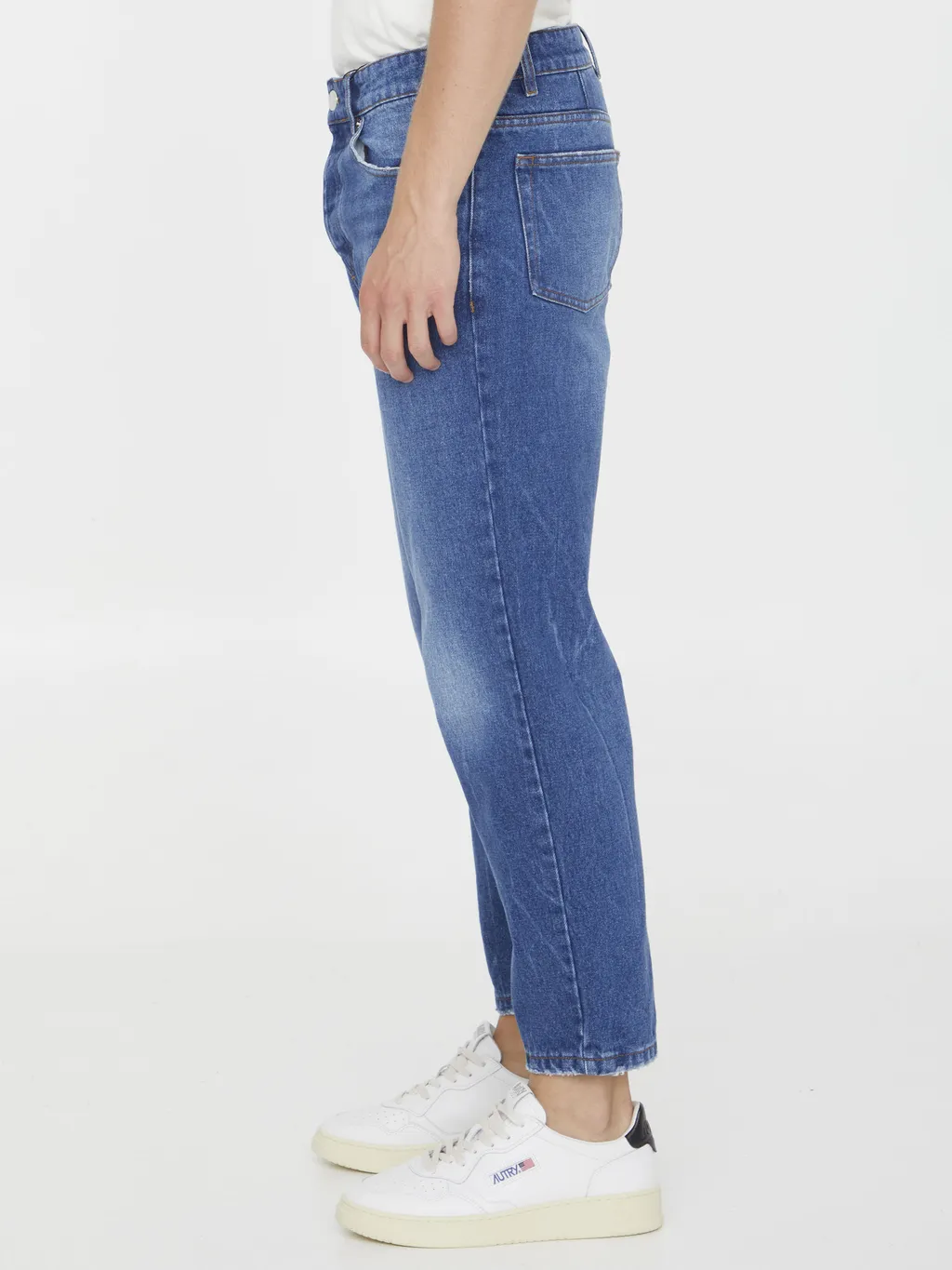 Logo Patch Straight-Leg Jeans