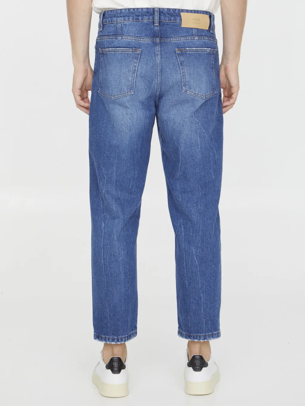 Logo Patch Straight-Leg Jeans