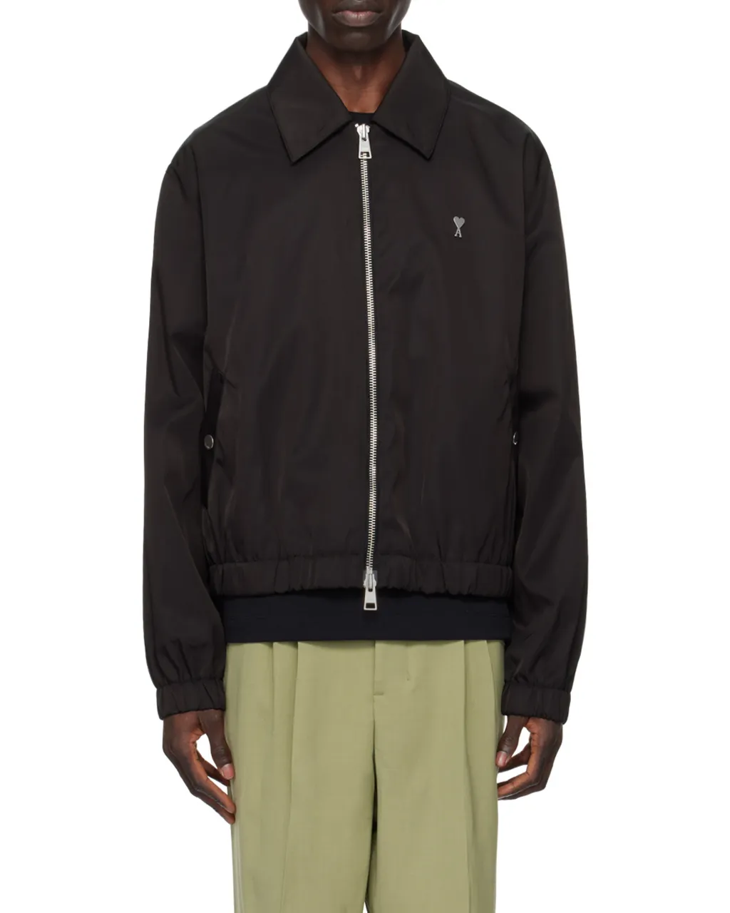 Ami De Coeur Logo-Plaque Zipped Jacket