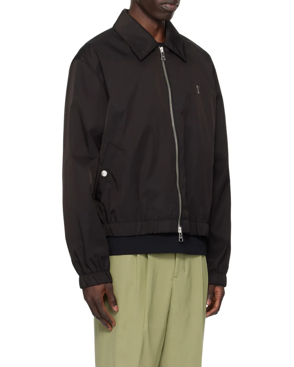 Ami De Coeur Logo-Plaque Zipped Jacket