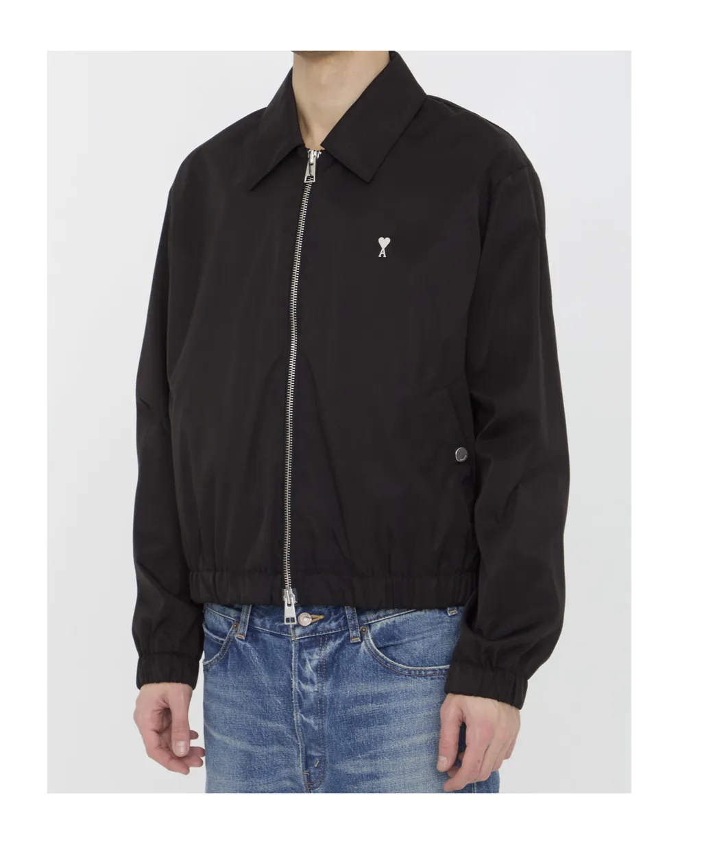 Ami De Coeur Logo-Plaque Zipped Jacket
