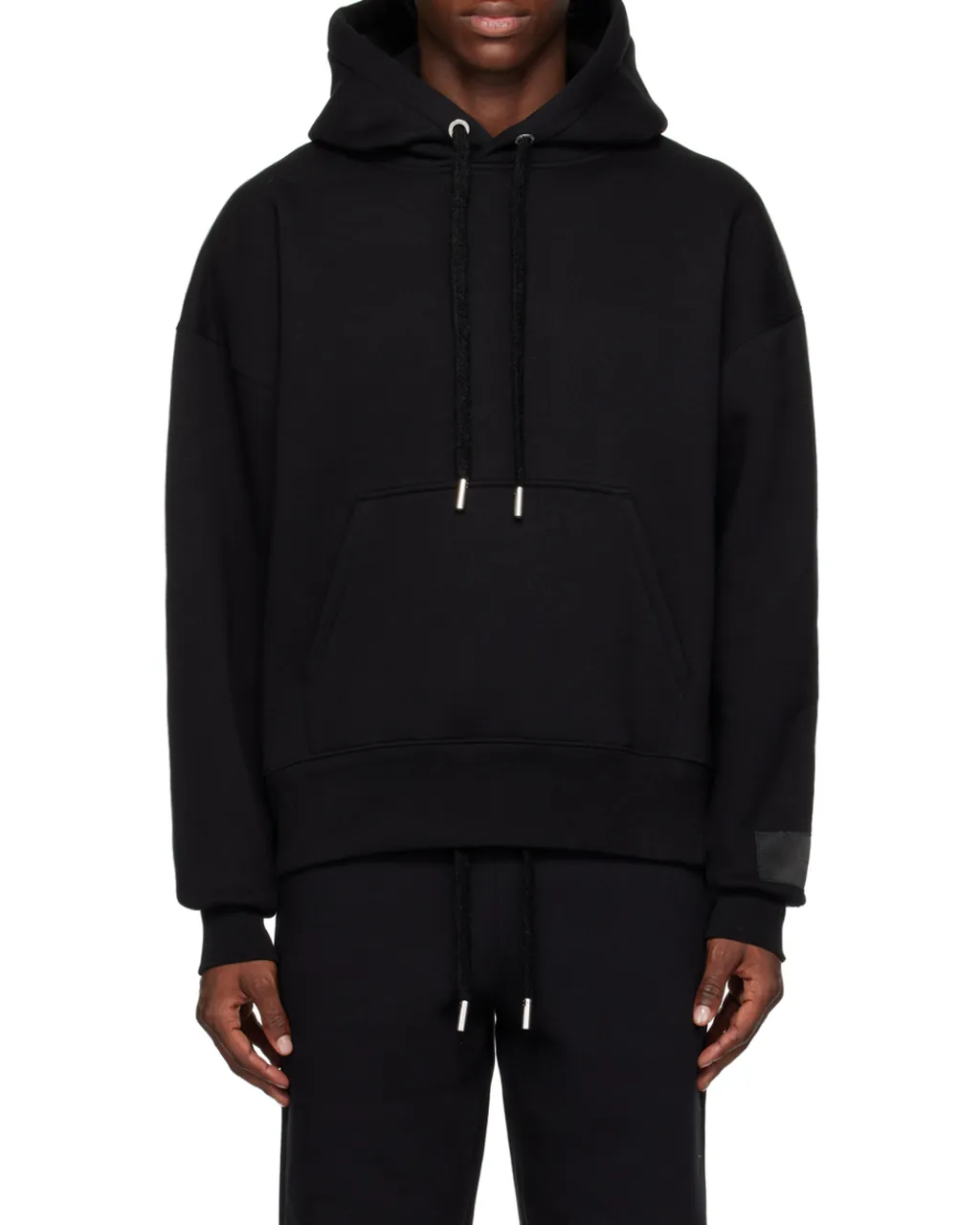 Long-Sleeved Drawstring Hoodie
