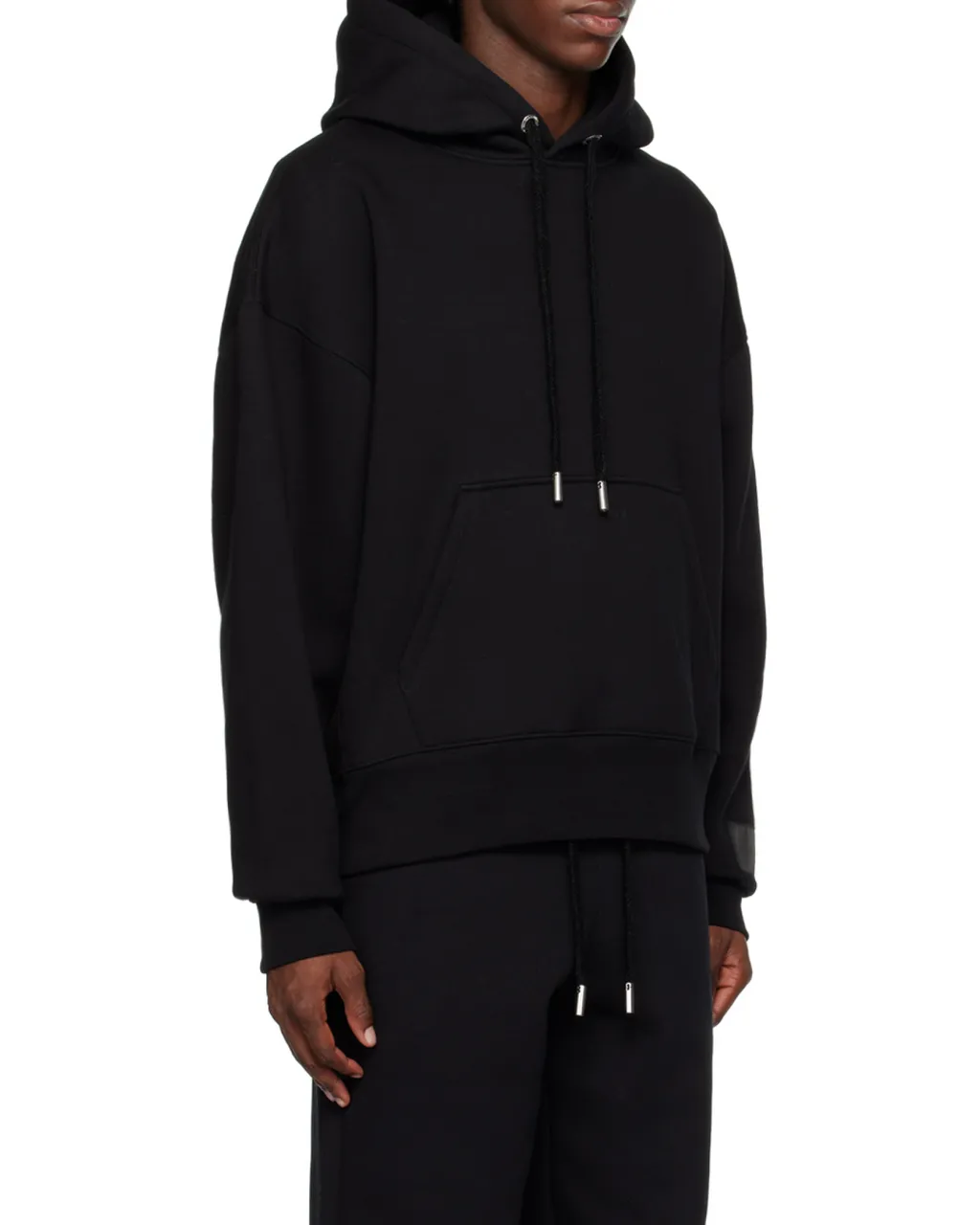 Long-Sleeved Drawstring Hoodie