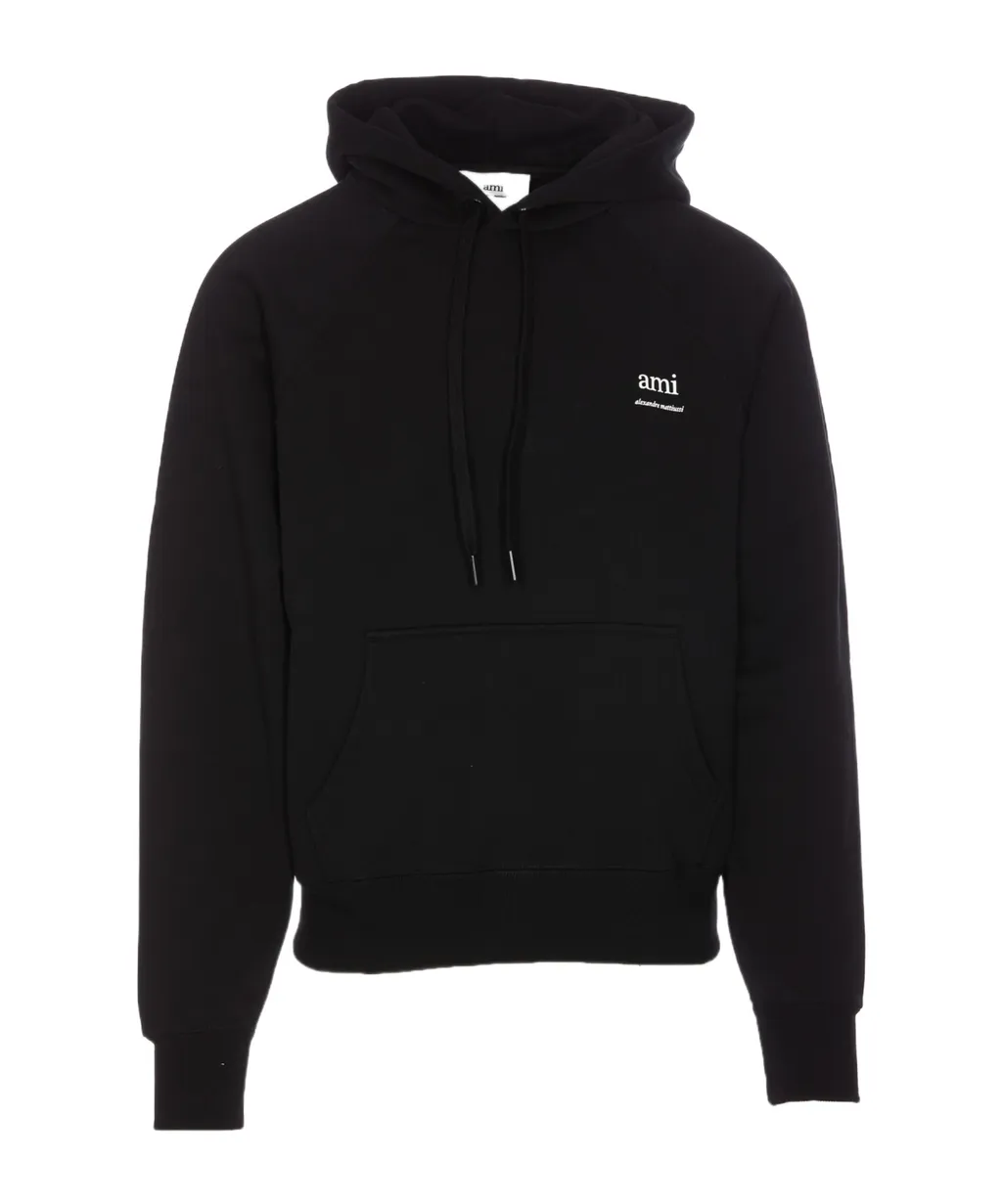 Logo Printed Drawstring Hoodie