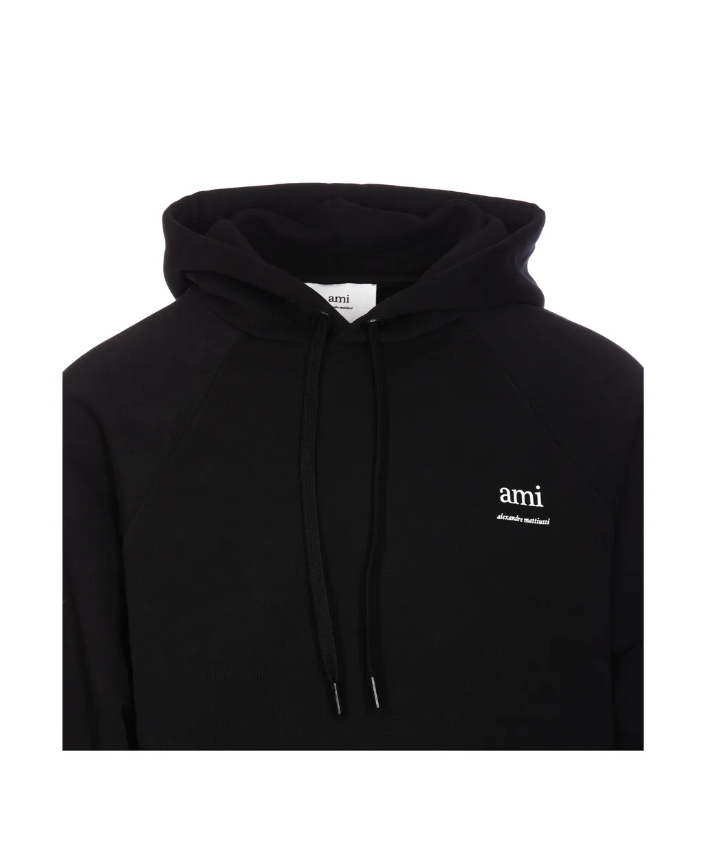 Logo Printed Drawstring Hoodie